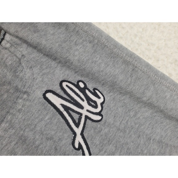 Vtg Y2K Fubu Platinum ALi Gray Sweatpants Men L Gray Loose Drawstring (30-34x30) - Picture 10 of 13